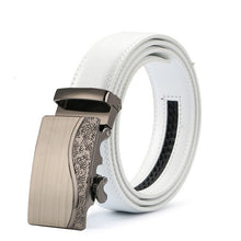 Load image into Gallery viewer, White Genuine Leather Men Belt