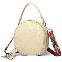 Load image into Gallery viewer, Round Genuine Leather Women Handbag