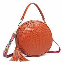 Load image into Gallery viewer, Round Genuine Leather Women Handbag