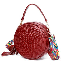 Load image into Gallery viewer, Round Genuine Leather Women Handbag