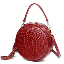 Load image into Gallery viewer, Round Genuine Leather Women Handbag