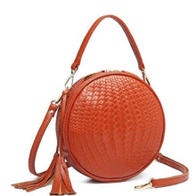 Load image into Gallery viewer, Round Genuine Leather Women Handbag