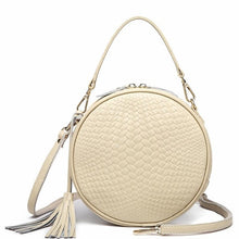Load image into Gallery viewer, Round Genuine Leather Women Handbag