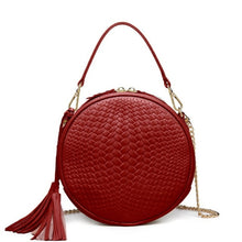 Load image into Gallery viewer, Round Genuine Leather Women Handbag