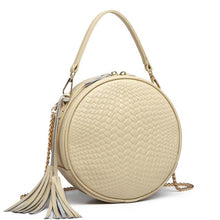Load image into Gallery viewer, Round Genuine Leather Women Handbag
