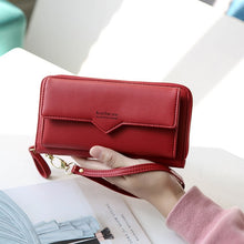 Load image into Gallery viewer, Solid Leather Woman Wallet