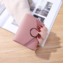 Load image into Gallery viewer, Solid Leather Woman Wallet