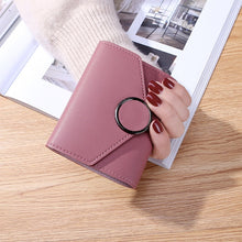 Load image into Gallery viewer, Solid Leather Woman Wallet