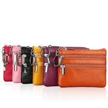 Load image into Gallery viewer, Mini Zipper Genuine Leather Women Wallet