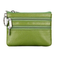 Load image into Gallery viewer, Mini Zipper Genuine Leather Women Wallet