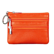 Load image into Gallery viewer, Mini Zipper Genuine Leather Women Wallet
