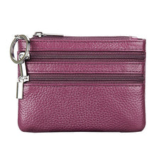 Load image into Gallery viewer, Mini Zipper Genuine Leather Women Wallet