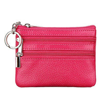 Load image into Gallery viewer, Mini Zipper Genuine Leather Women Wallet